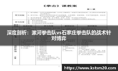 深度剖析：漯河拳击队vs石家庄拳击队的战术针对博弈